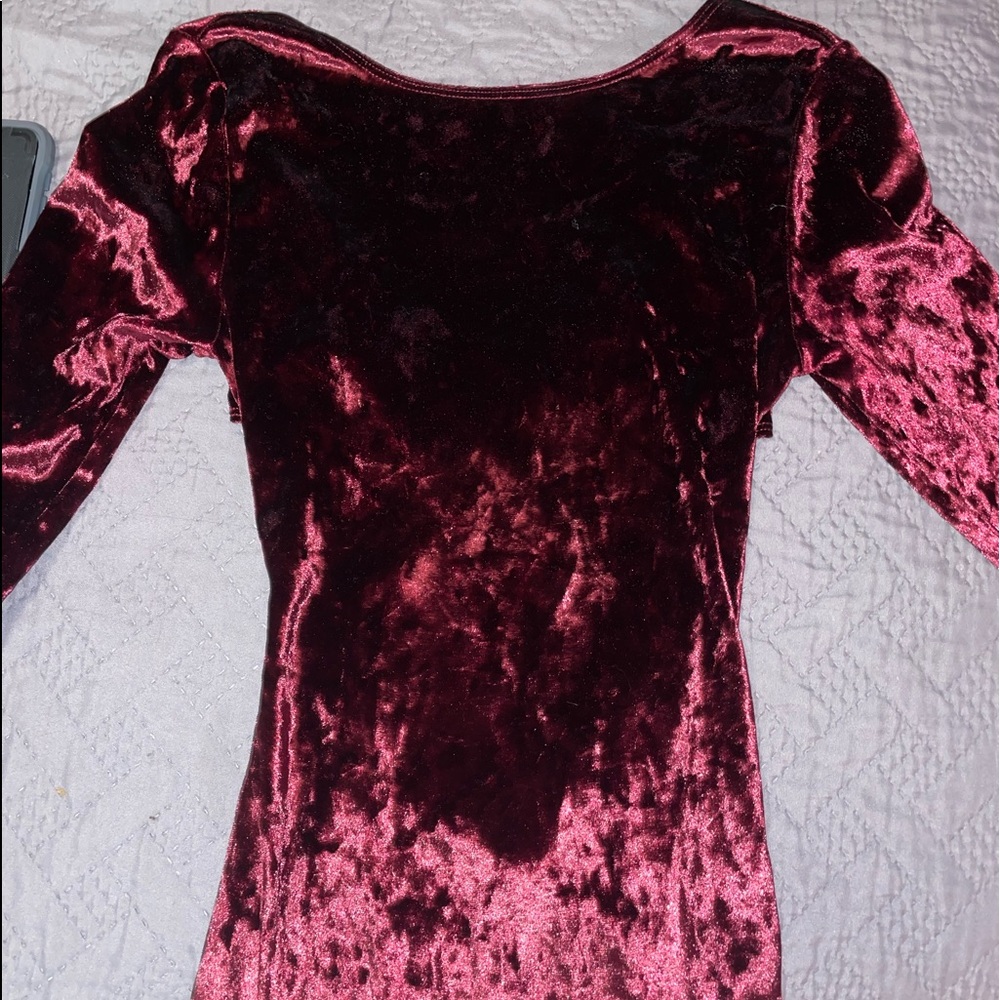 red formal dress